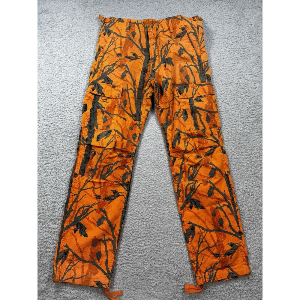 Carhartt WIP Valiant Jogger Men’s Size 30x30 Cargo Pants Orange Camo